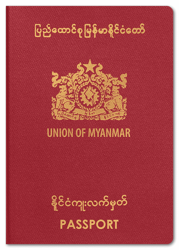 passport of Myanmar (Burma)