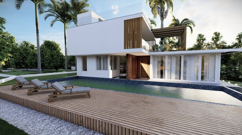 Modern villa in private residence 1