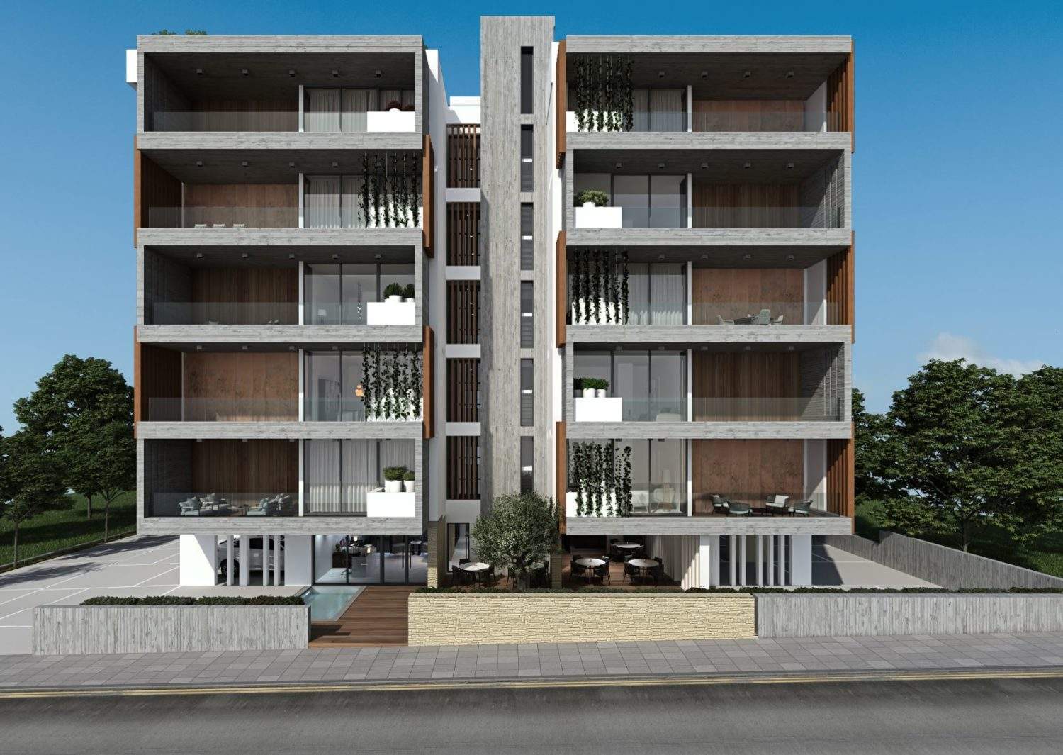 Five-storey residential complex in the center of Paphos 1