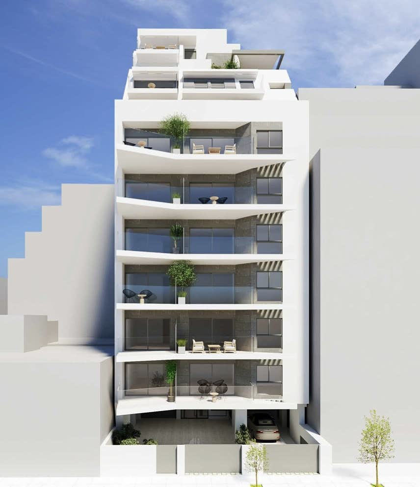 Apartments in a new residential project in the center of Athens 1