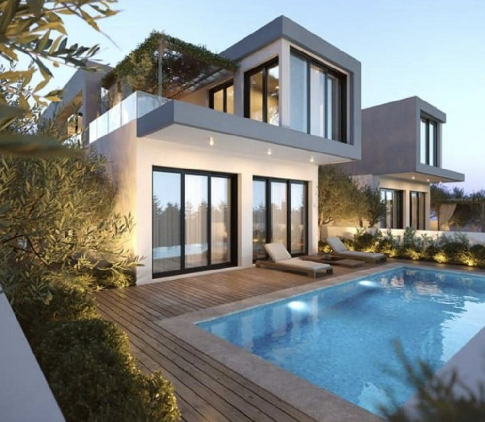 Modern and stylish villas with sea and mountain view in Paphos 1