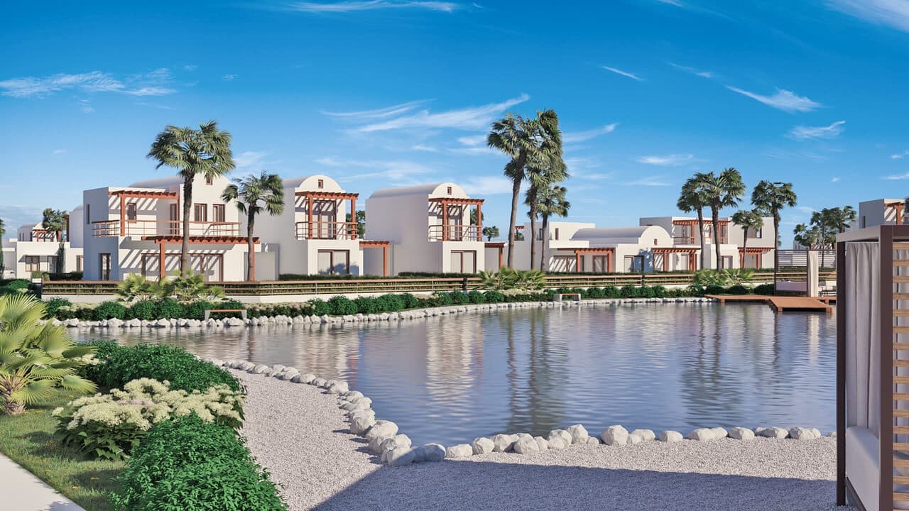 Villas in a gated complex with a landscaped park near the sea 2