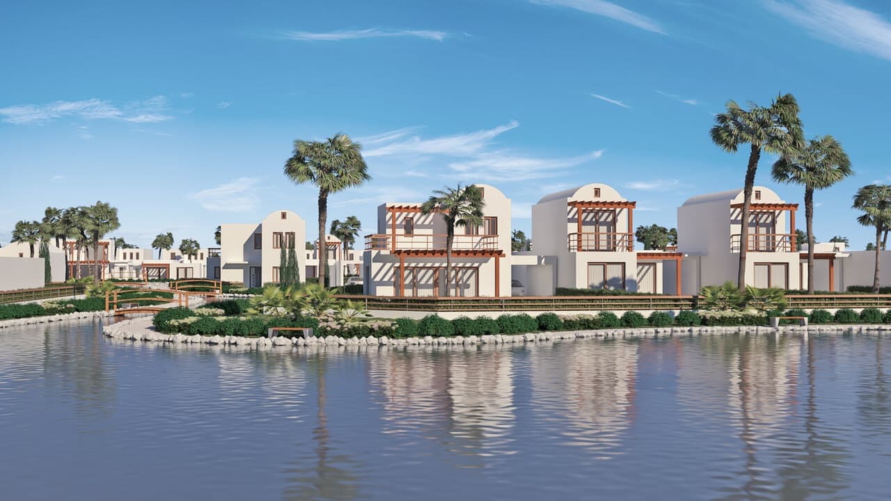 Villas in a gated complex with a landscaped park near the sea 3