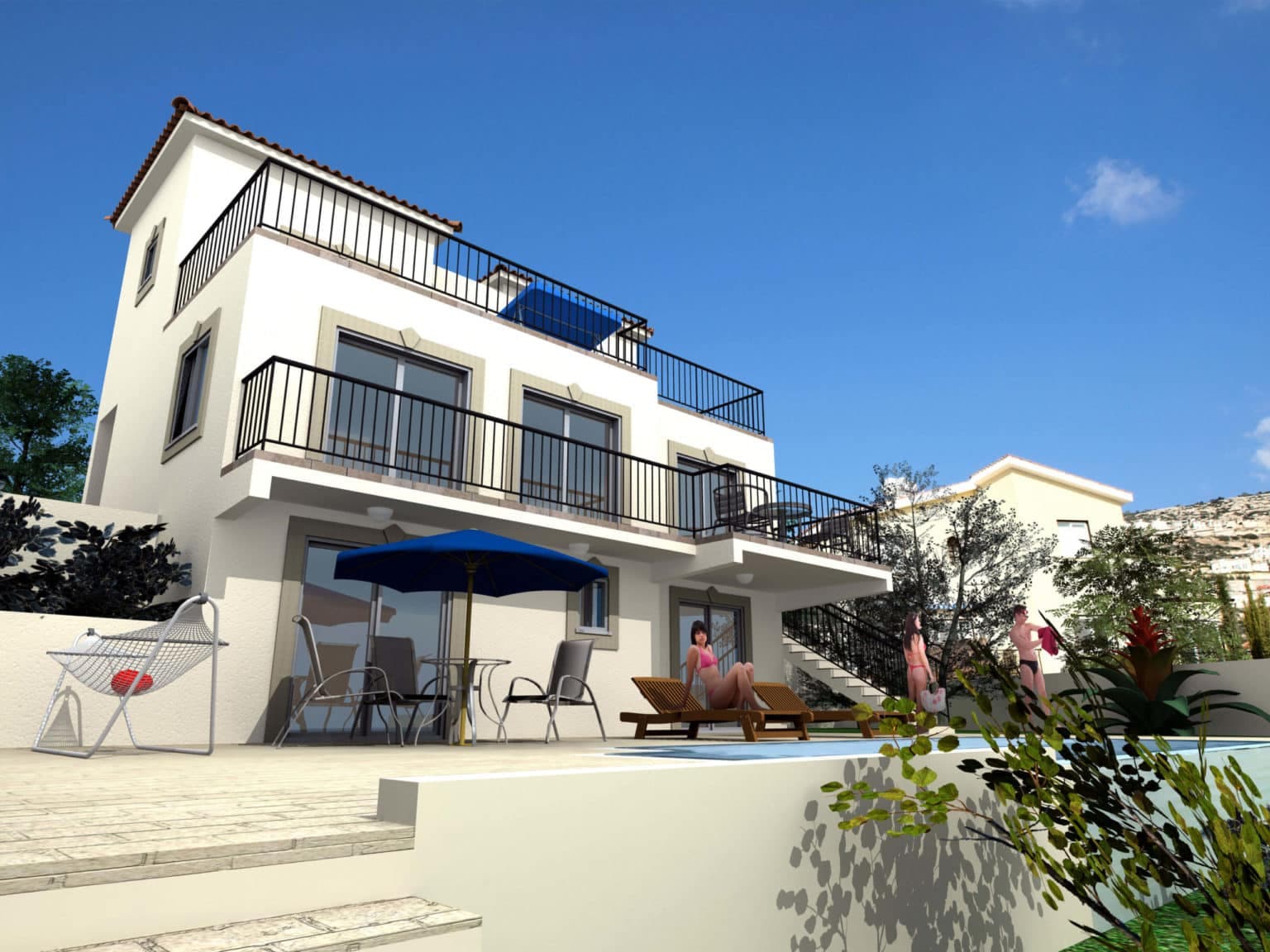 Three-storey villa in a quiet area with sea views 2