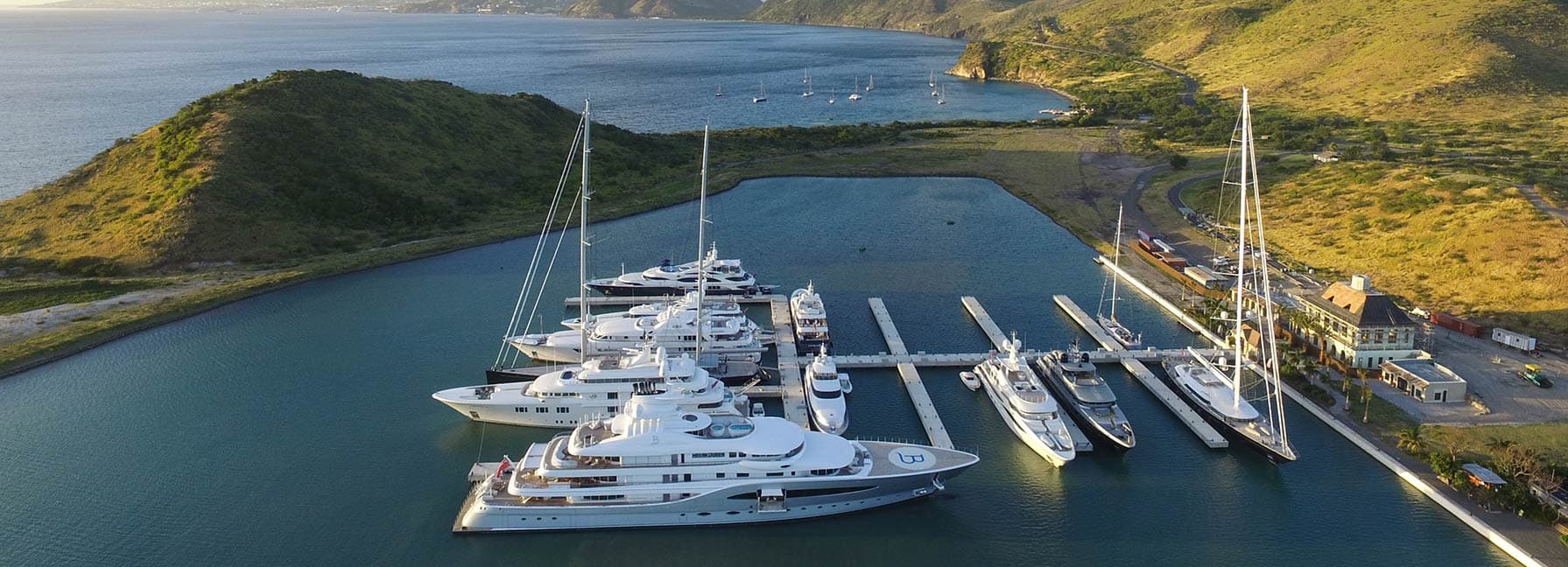 Yacht mooring at Christophe Harbor Resort 2