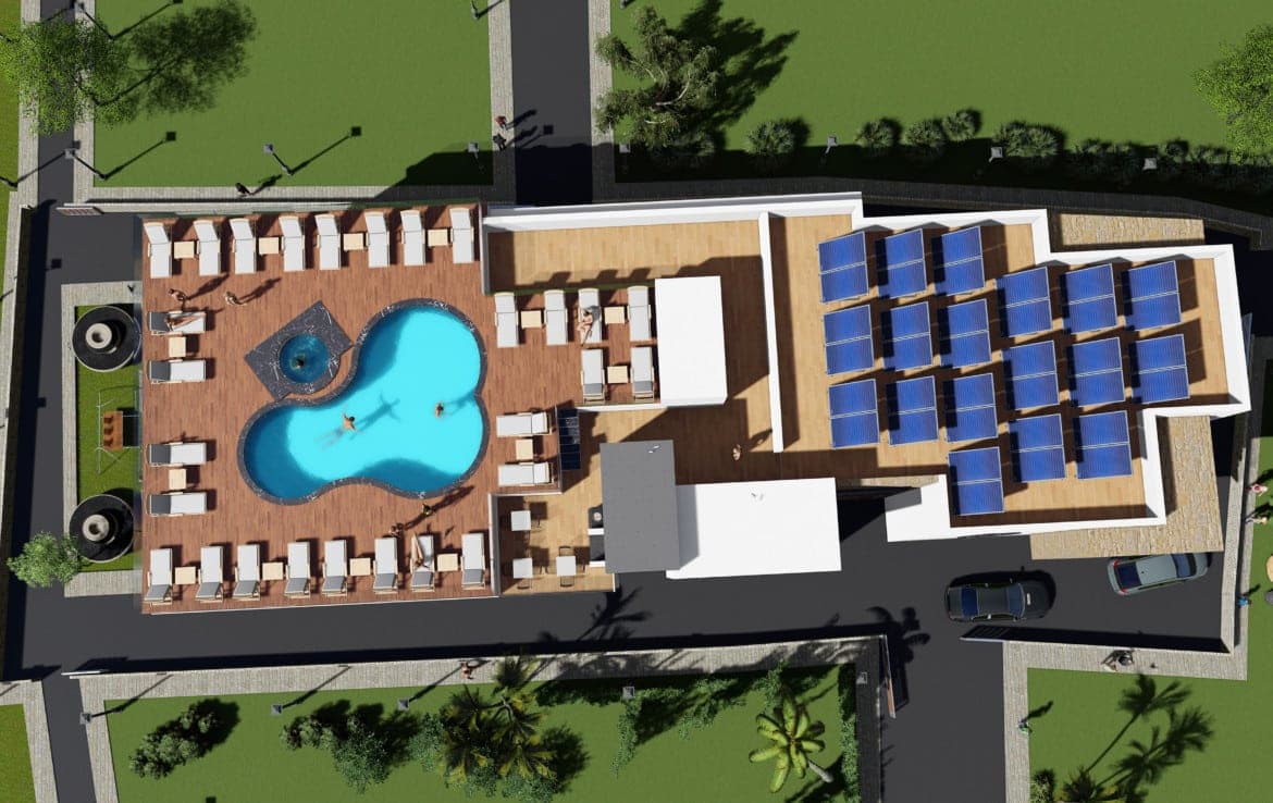 Apartment in a residence with a rooftop pool 2