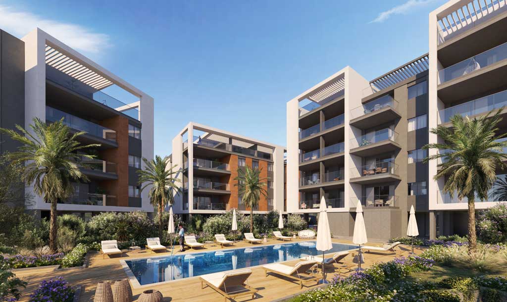 Apartments and villas in a residential project with a swimming pool 3