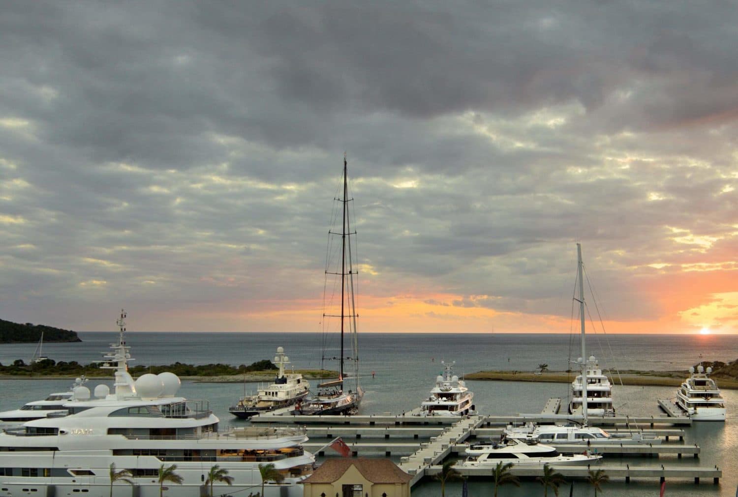 Yacht mooring at Christophe Harbor Resort 5