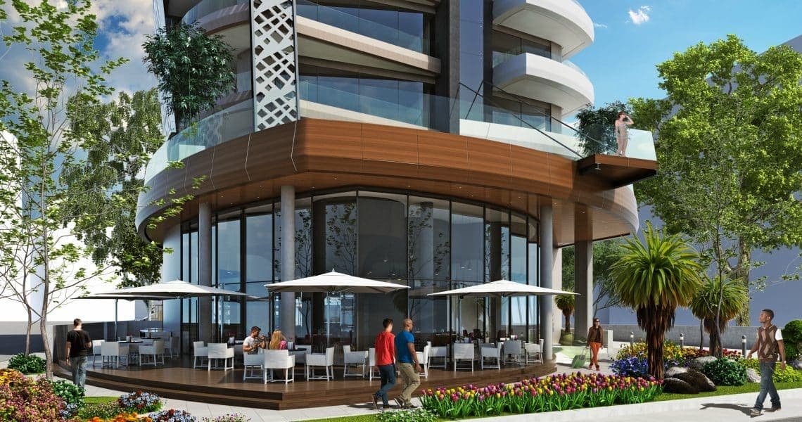 Apartments in residence with own infrastructure and sea view 15