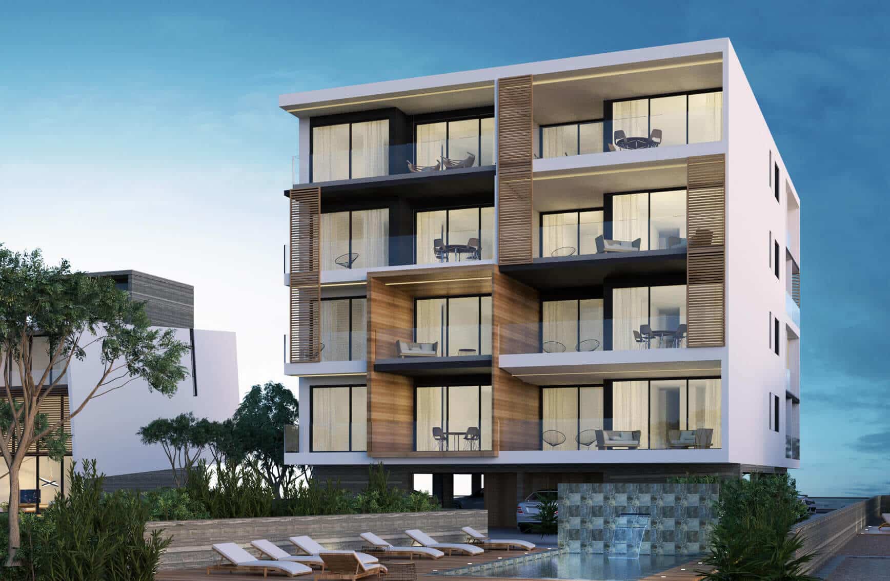 Villas and apartments with sea views in the center of Paphos 4