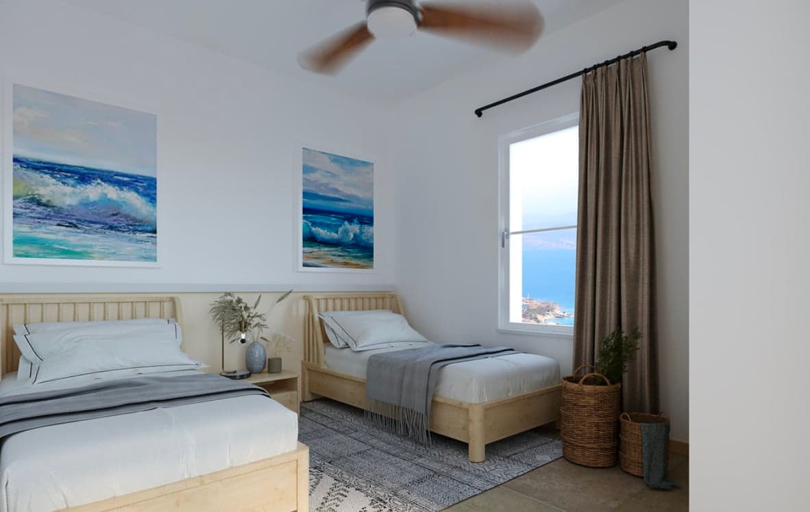 Three-bedroom apartment in a residential complex with a swimming pool 2