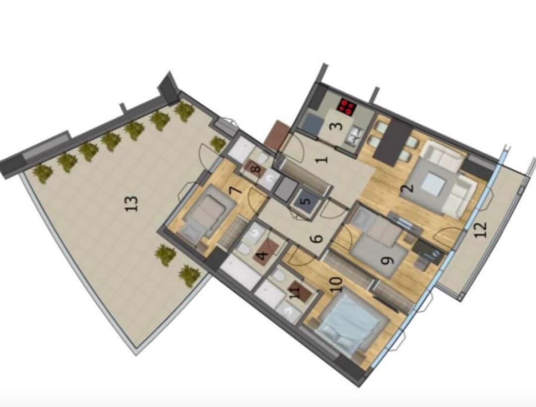Luxury apartments in a project managed by Hilton 11