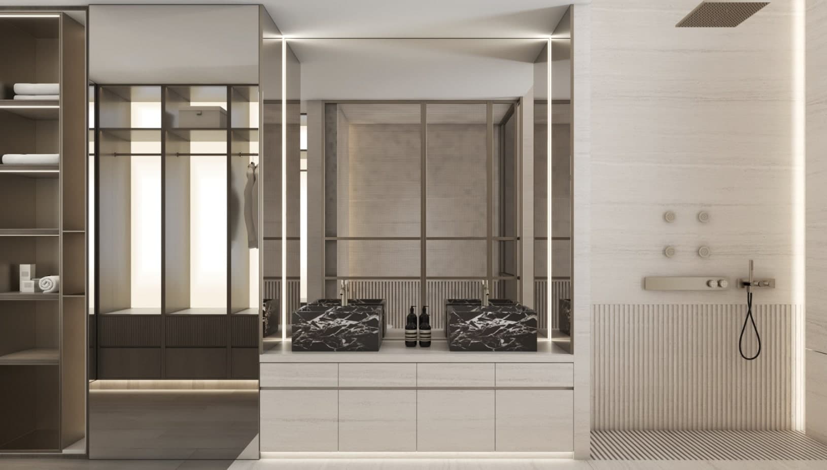Three-level townhouse with a swimming pool in a luxury residential project 9