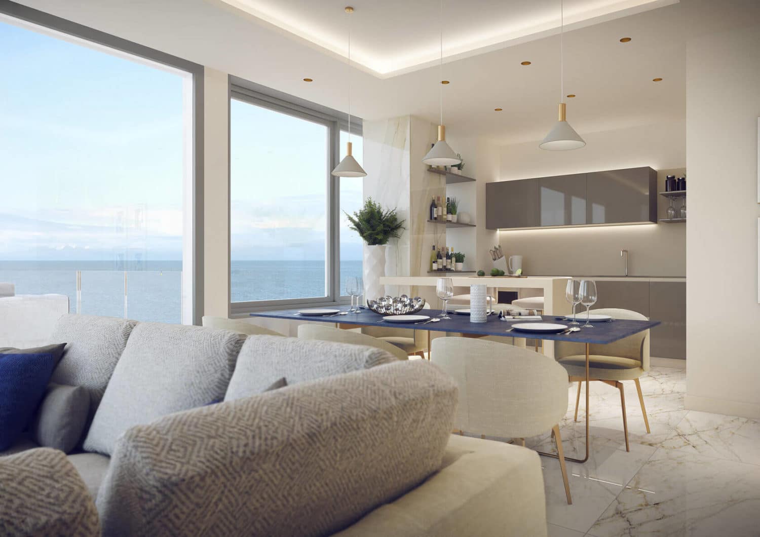 Luxury apartments in a residence on the first coastline 9