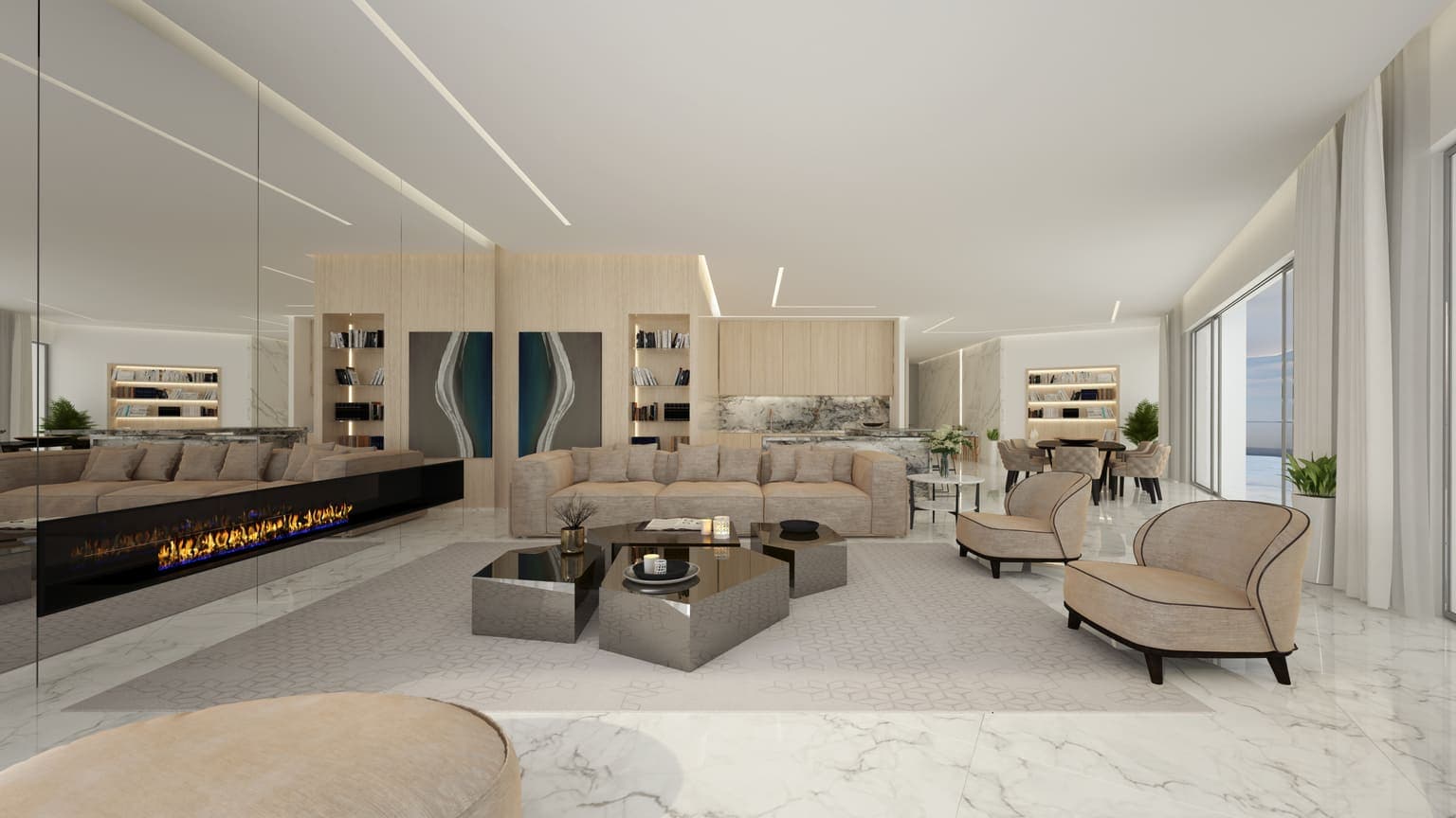 Luxurious apartments in a landmark project in the city center 11