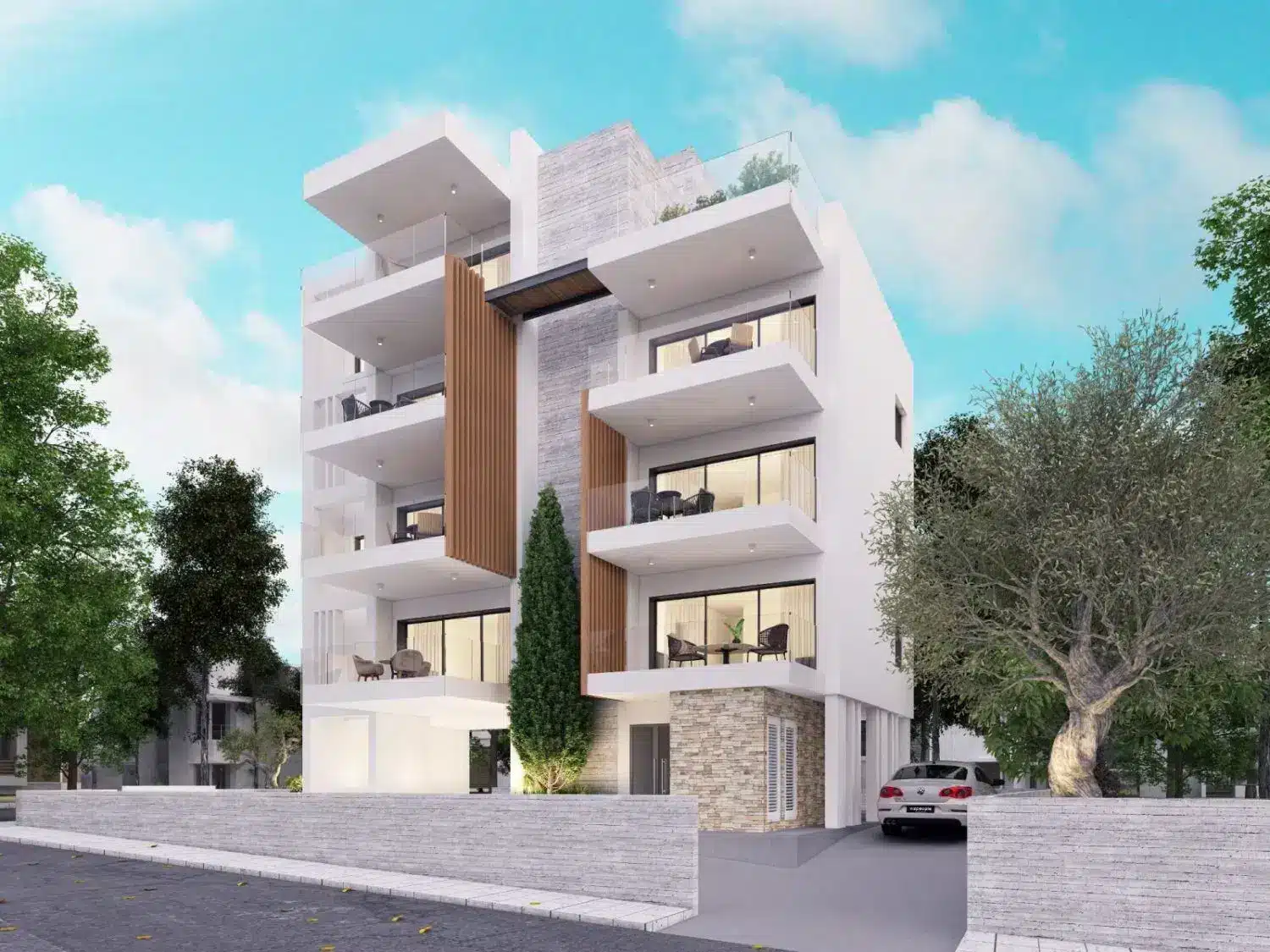 Apartments in a residential complex near the center of Paphos 2