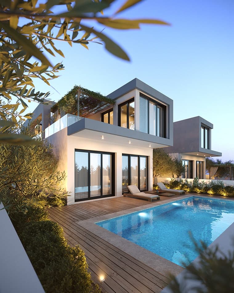 Modern villa with sea view 1