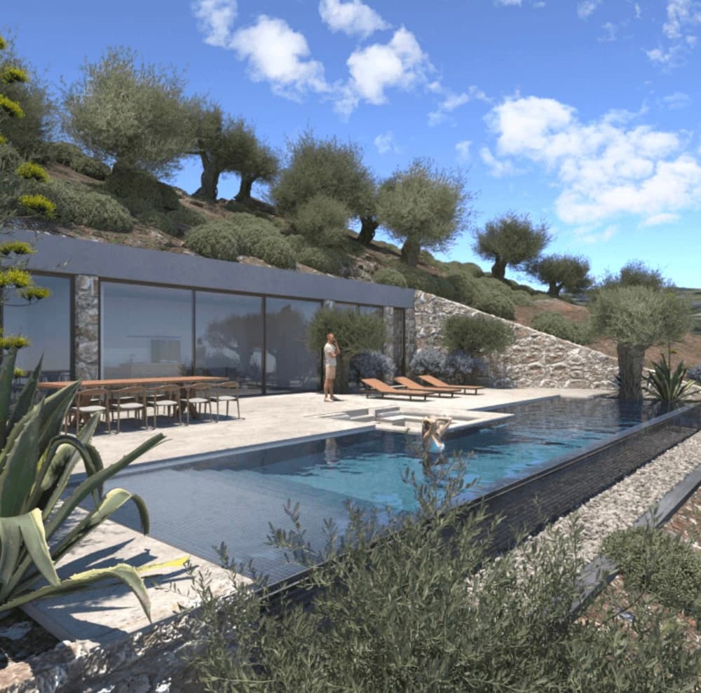 Villas near sea on Lefkada island 3