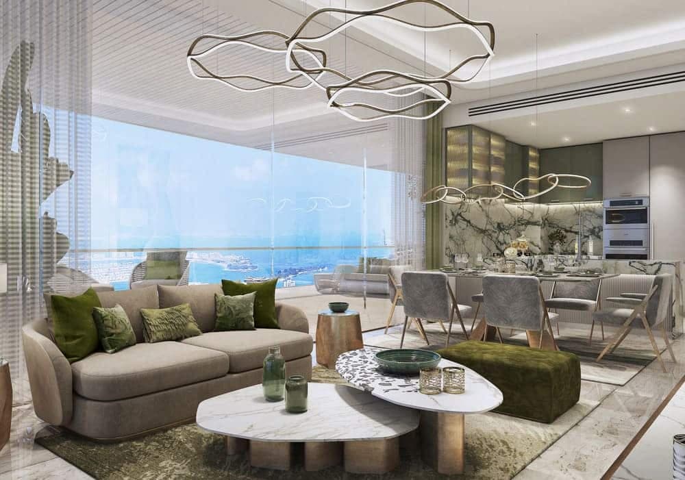 Luxury apartments with sea view on the Dubai embarkment 9