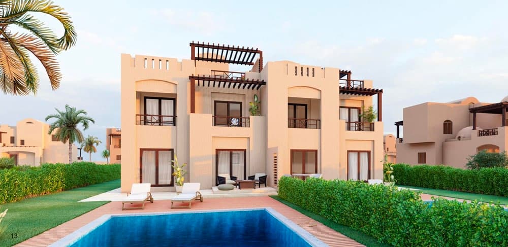 Stylish and cosy townhouses and villas with three-four bedrooms, El Gouna 2