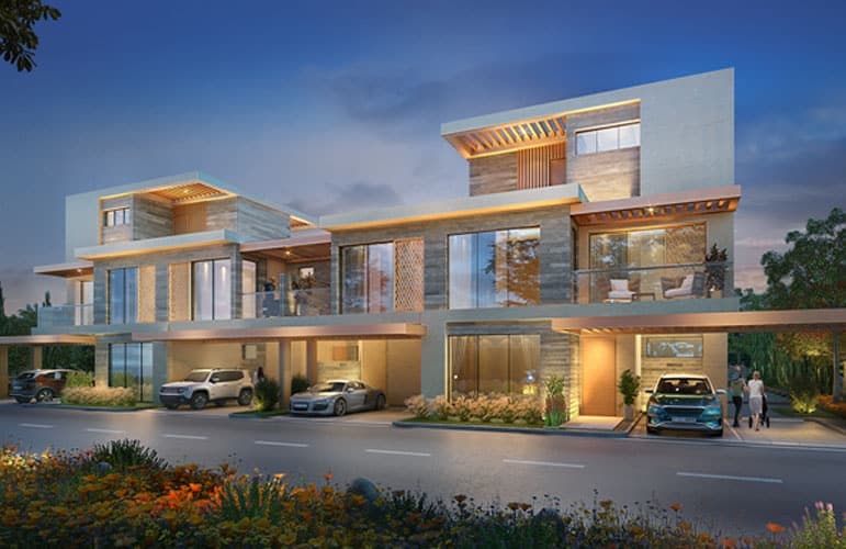 Two-storey townhouse with a view of the international golf club 1