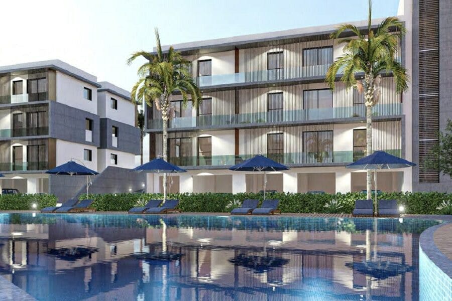 Apartments in a new residential complex with a swimming pool in Limassol 1