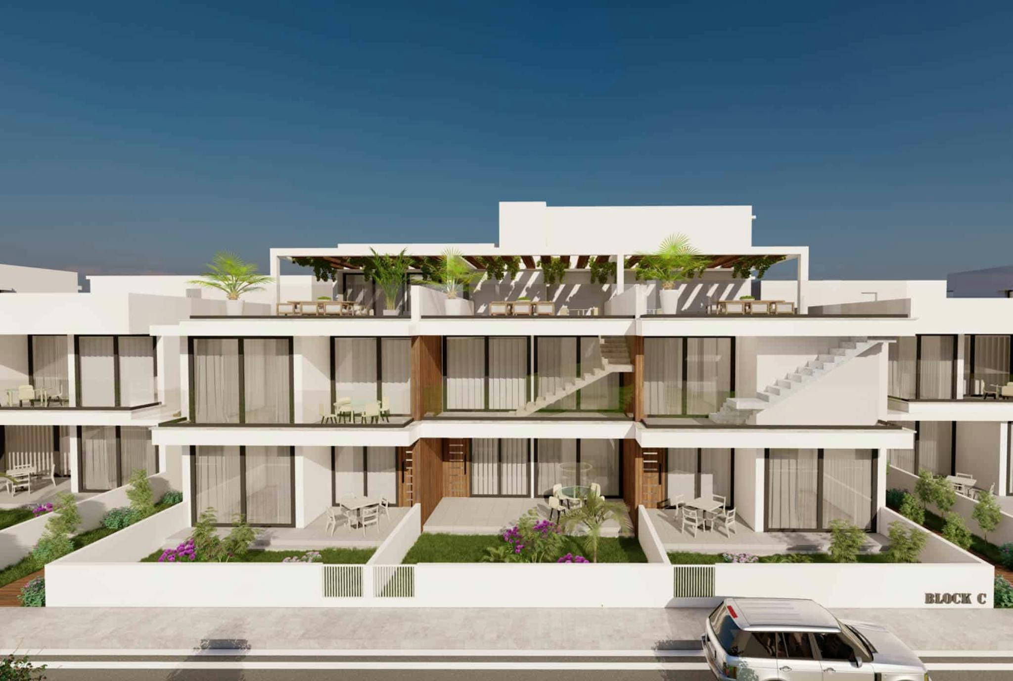 Apartments in a modern residential project in Larnaca 1