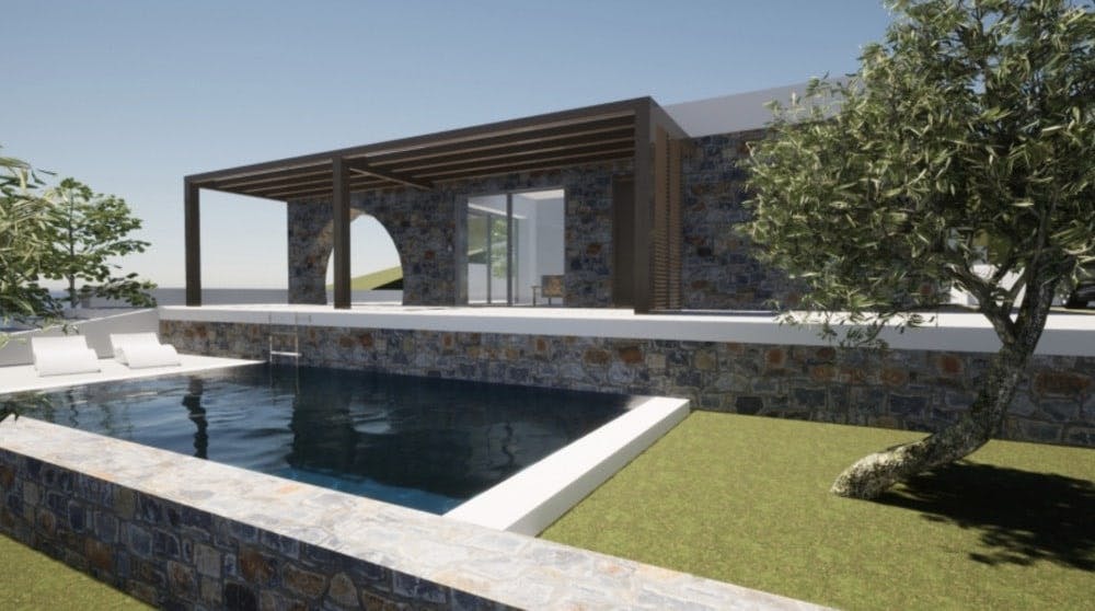 Villa with unique architecture on Crete 1