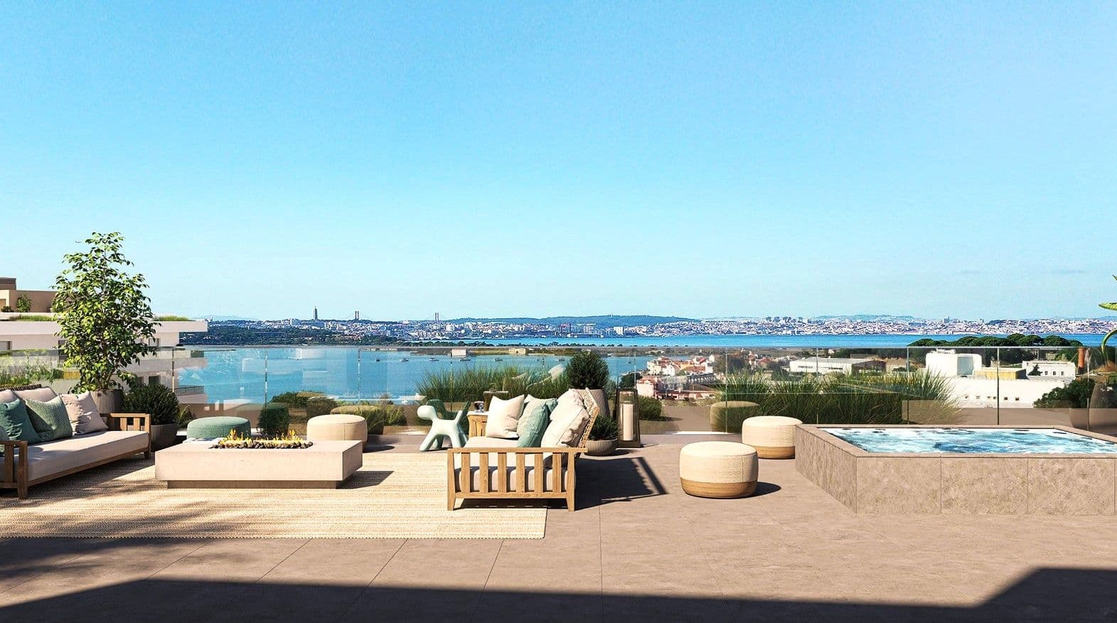 Modern Penthouse with 3 bedrooms and terrace, Seixal Baia, Seixal 5