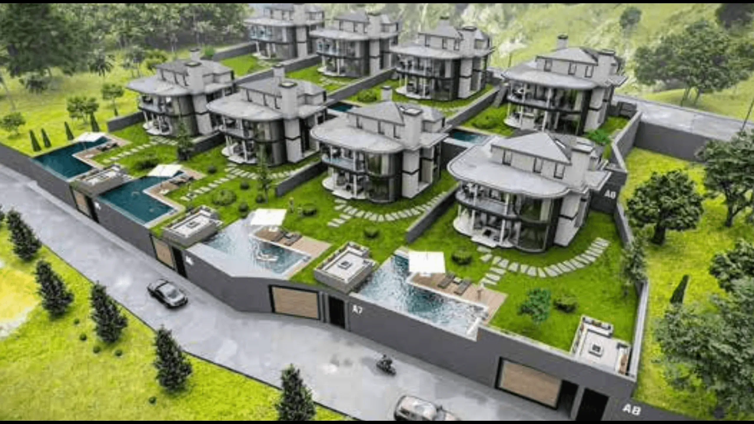 Modern villas with three bedrooms, Dalaman 2