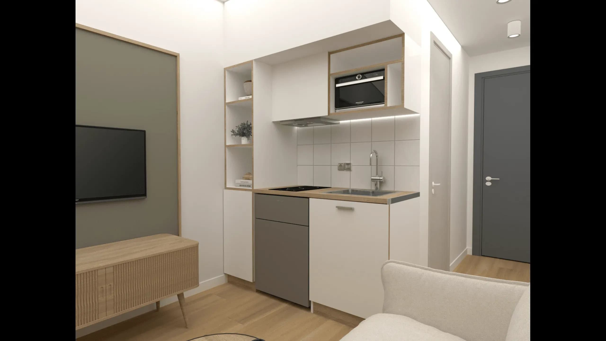 Serviced apartments with guaranteed income and comercial premises on the south of athens 3