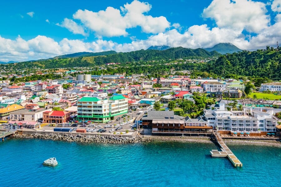 Commonwealth of Dominica: Roseau is the capital of the small Caribbean nation of Dominica