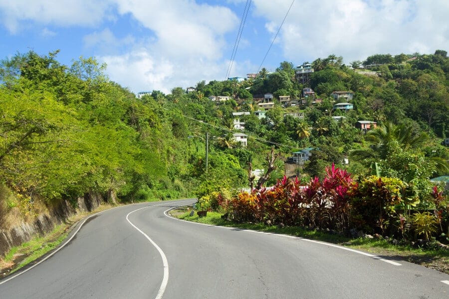 St Lucia: local roads