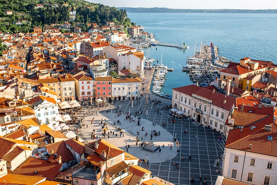 How to travel in the EU during a pandemic: Piran, Slovenia