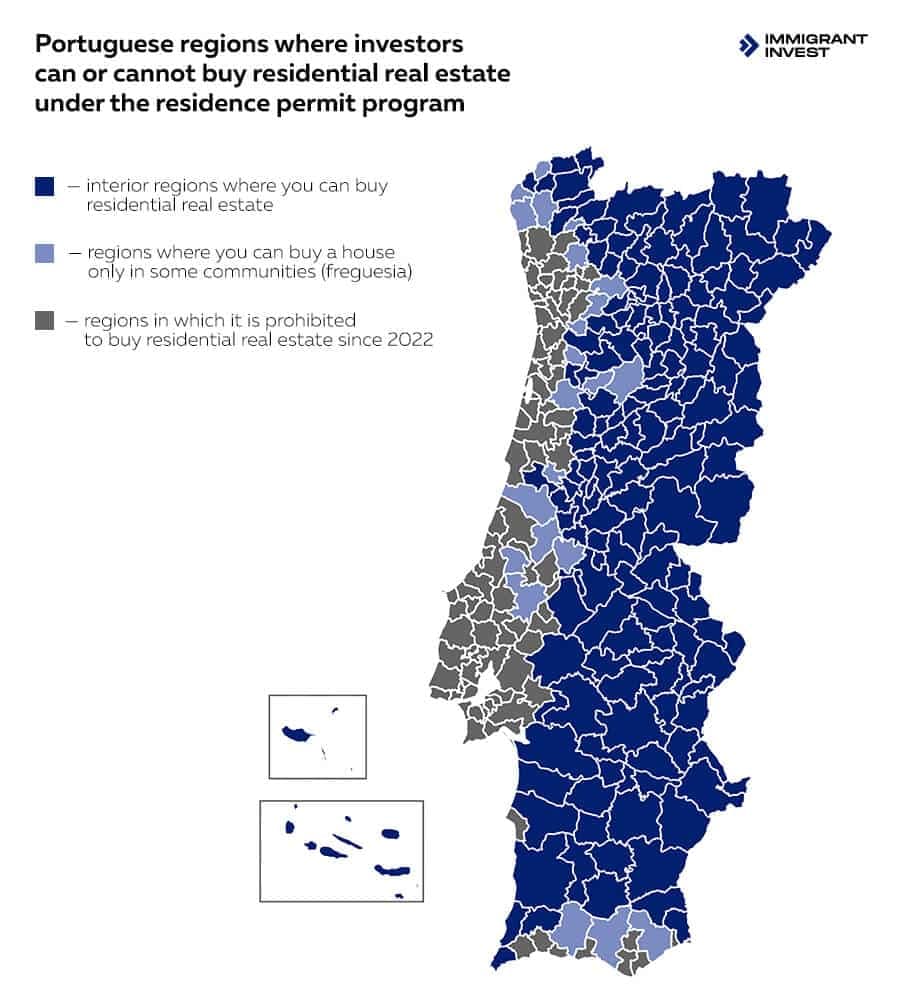 Portugal Golden Visa new rules for buying real estate