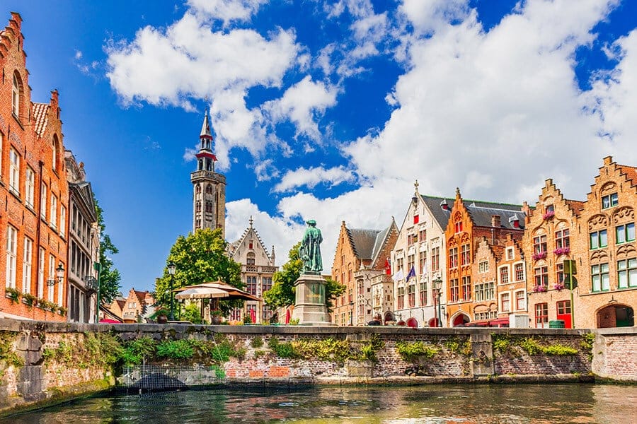 Real estate in Europe: the cozy town of Bruges is a popular tourist destination