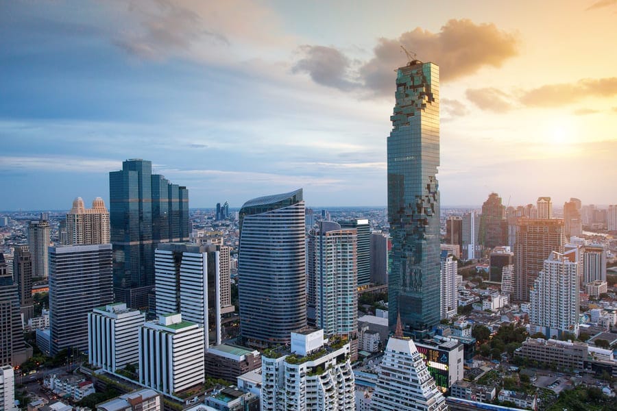 How to get a Thailand Elite visa: a view of the tallest buildings in Bangkok