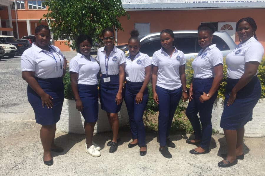 Dominica: students at All Saints University Dominica - School of Medicine