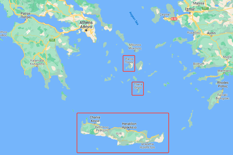 Residence permit in Greece for the purchase of real estate: Paros, Santorini and Crete on the map