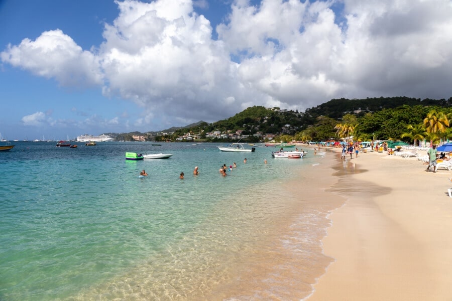 Grenada citizenship by investment: holidaying in the country on local beaches