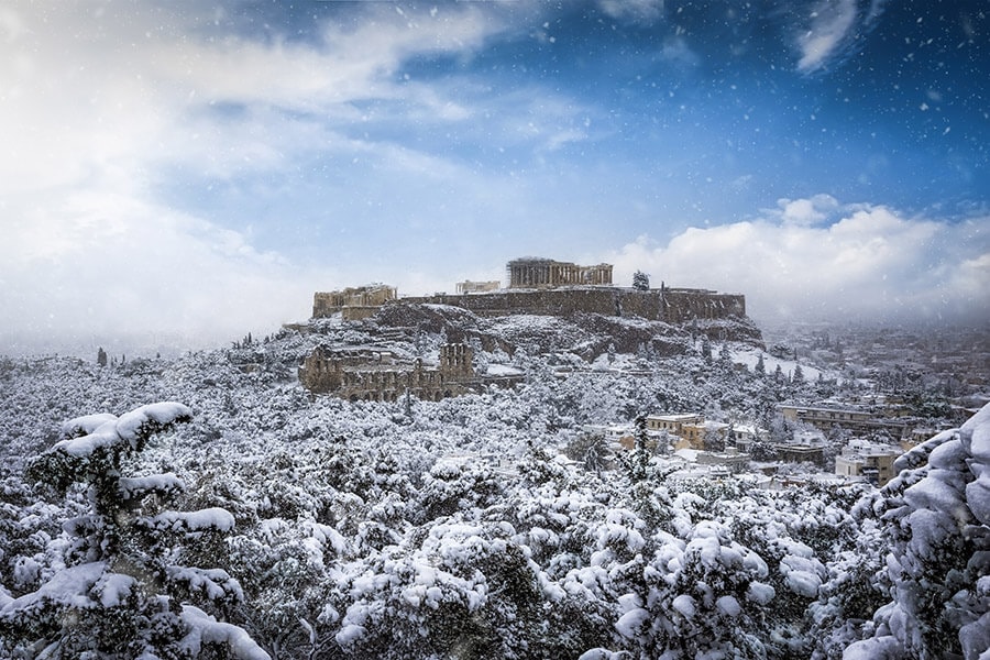 The best places for winter holidays in Greece: Athens