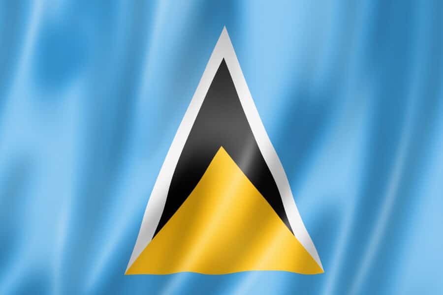 Santa Lucía: Bandera